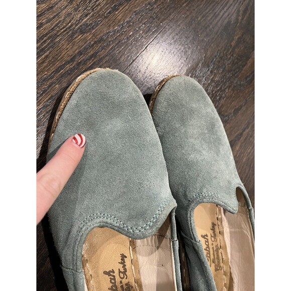 Sabahs Women’s 41 (US 9) Marmaris Suede Blue/ Teal Flats- Handmade Turkey - Picture 6 of 11